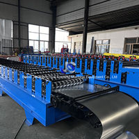 Máquina corrugada de hoja de techo de acero metálico de lujo