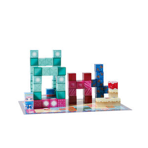 Hoge Kwaliteit 3d Magnetische Bouwstenen Set Creatieve Diy Wereld Magneet Kubus Plastic Materiaal - Product Image 5