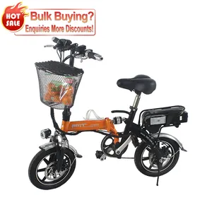 Super Fast E Bike 12AH Hợp Kim Nhôm Công Suất Cao Ráp Thể Thao Di Động Xe Đạp Điện Mini