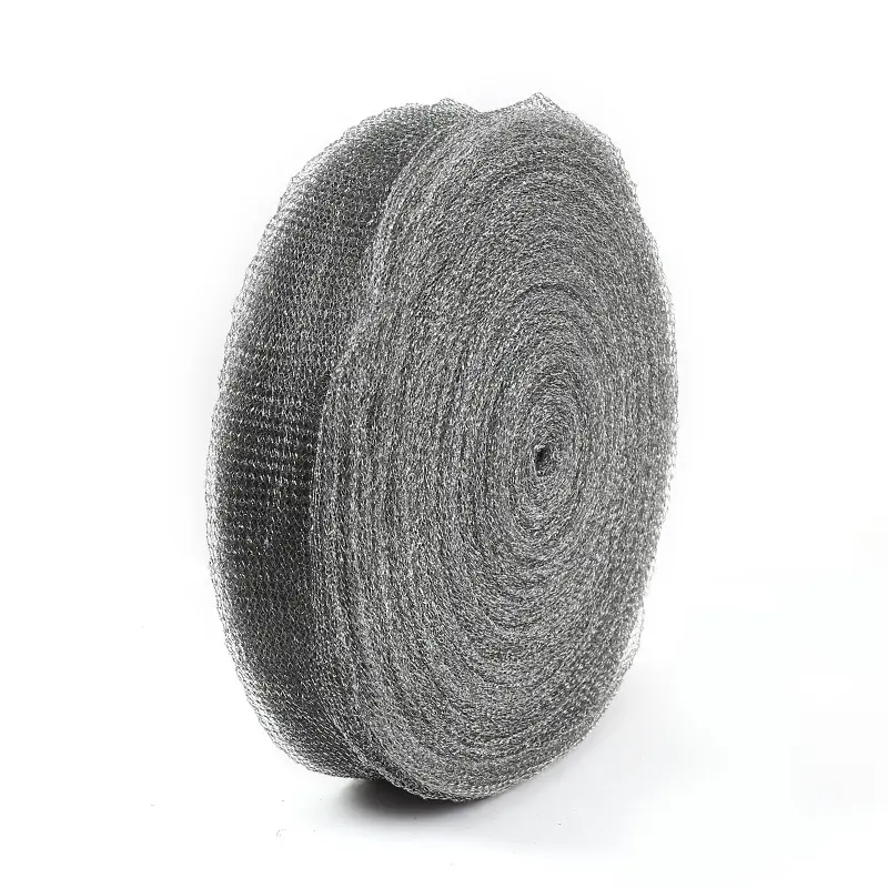 0.2mm 0.19mm alto filo zincato rotolo di filo intrecciato maglia netta per la fabbricazione di metallo spugna per la pulizia della cucina filo di lana d'acciaio