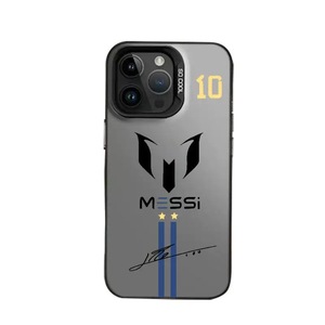 Coque antichoc en PC TPU à effet dégradé imprimé UV, style Ins, avec motif laser, pour <span class=keywords><strong>iPhone</strong></span> 17 16 Plus 15 Pro 14PM - Thème <span class=keywords><strong>Messi</strong></span> - Product Image 2