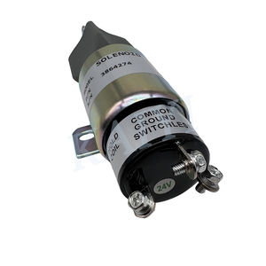 Nouveau 3864274 solénoïde d'arrêt de carburant 24V électrovanne d'arrêt pour pièces d'excavatrice de moteur Diesel d'excavatrice de R215-<span class=keywords><strong>7</strong></span> de SANY LONKING LOVOL - Product Image 6