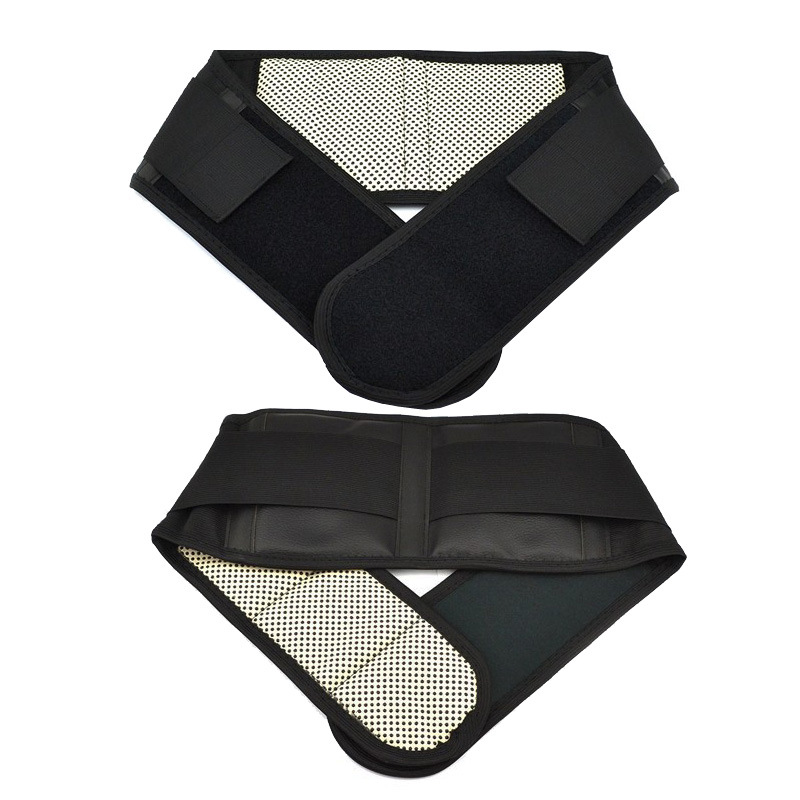 Soporte de cintura elástico de doble cara negro estilo IV