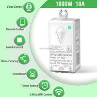 Interruptor de luz inteligente con Control remoto Wifi, interruptor de luz de pared inteligente inalámbrico de 2 bandas para Smart Home Life slimme lichtschakelaar