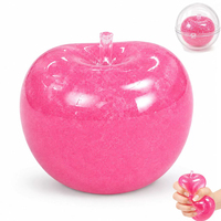 Jouet à presser en forme de pomme en gelée de vaseline pour le jeu sensoriel tactile, taille paume, doux, sans rebond, jouets de décompression