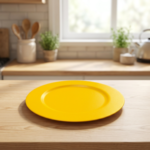Plato Decorativo de Acero Inoxidable con Acabado Metálico Pulido, Ecológico, Apto para Lavavajillas y Microondas, Duradero, con Diseño de Frutas - Product Image 3