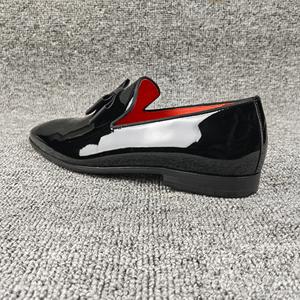 Zapatos de Vestir Elegantes de Otoño para Hombre, Mocasines de Cuero Patentado Casuales de Moda de Alta Calidad, con Punta Cerrada y Sin Cordones, para Negocios, Oficina, Fiestas, Nuevos - Product Image 5