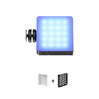 Mini Ulanzi VL-49 RGB PRO Lumière vidéo LED pleine couleur 2500K-9000K pour appareil photo avec diffuseur nid d'abeille en plastique CRI>95