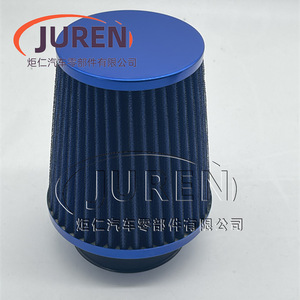 Filtre à air de voiture Juren 76 mm universel, type champignon, à pince, noir, rouge, bleu, couleurs personnalisées - Product Image 2