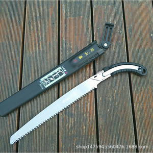 Sierra para árboles frutales y viñedos de montaña, hoja de 320 mm, estructura de mariposa, mango de PVC, para carpintería y poda - Product Image 1