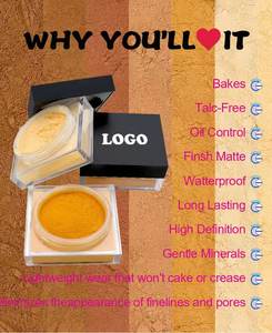 Etiqueta privada 14 colores Belleza facial Desnudo Polvo suelto Maquillaje Larga duración Impermeable Translúcido Polvo de ajuste - Product Image 4