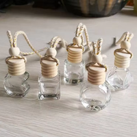 Flacon diffuseur de parfum pour voiture en verre carré vide de 5 ml, 8 ml, 10 ml