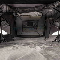 Tente de toit rigide légère en aluminium pour 4 personnes avec panneau solaire, tente de toit imperméable, tente de toit moderne pour voiture 4x4, RTT