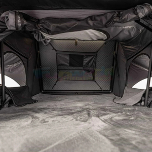Carpa de Techo Ligera de Aluminio para 4 Personas con Panel Solar, Carpa de Techo Impermeable Moderna para Auto 4x4 - Product Image 2