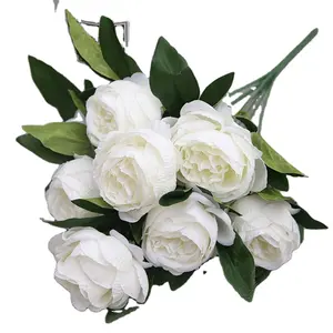 Faux wedding decotaive bloem 10 hoofden zijde Kool rose Pioen Bloem