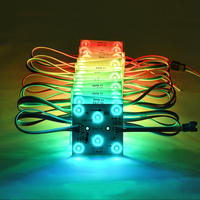 Bandes LED programmables en couleur pleine 24V avec circuit intégré externe pour bars et KTV