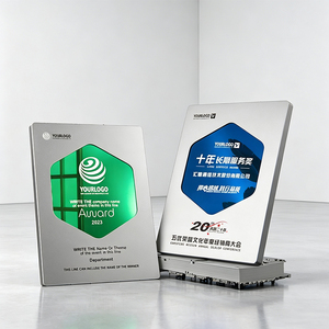 Targa in Metallo Personalizzata con LOGO <span class=keywords><strong>YouTube</strong></span>, Trofeo Premio con Design del Pulsante <span class=keywords><strong>Play</strong></span>, Riconoscimento e Onorificenza - Product Image 2