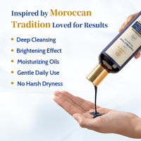 Gel Douche Éclaircissant et Blanchissant au Nila Bleu Marocain, Marque Privée OEM, Soin Nettoyant en Profondeur Naturel pour la Peau, Vente en Gros 100ml