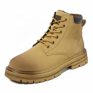 Couple britannique en cuir de vachette haut de gamme Doc Martens bottes de travail décontractées pour hommes baskets courtes pour femmes semelles épaisses