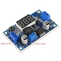 Module convertisseur abaisseur 3A LM2596 haute efficacité, entrée 4-40V, sortie 1.25-37V, carte d'alimentation abaisseuse réglable