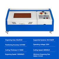 Machine de gravure laser CO2 3020 40W 50W pour tampons en caoutchouc