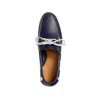 Choozi vente en gros de chaussures bateau décontractées en cuir véritable de qualité pour hommes avec talon anti-coup de pied