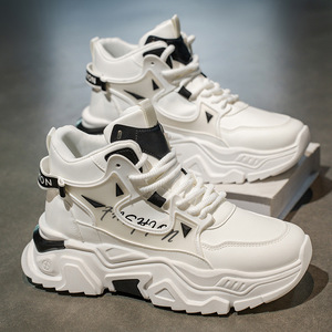 <span class=keywords><strong>Chaussures</strong></span> décontractées montantes à semelle épaisse, souples et confortables, de qualité supérieure, pour le campus et les loisirs, rehaussantes, pour l'automne et les activités de plein air - Product Image 3