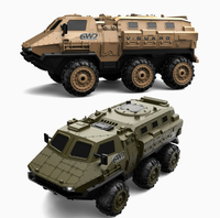 Camion blindé militaire électrique avec amortisseur et radio, tout-terrain 4x4, boîte d'origine