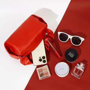 Bolsas de Cosméticos Impermeables de Cuero PU para Mujer, Neceser de Maquillaje con Cremallera, Estuche de Almacenamiento de Lápiz Labial para Viaje, con Logo <span class=keywords><strong>Sparty</strong></span> - Product Image 4