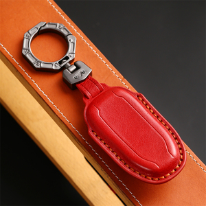 Echtleder-Autoschlüsselanhänger für <span class=keywords><strong>Teala</strong></span> Modell 3 X S Smart-Schlüsselanhänger Zubehör handgefertigte Autoschlüsselanhänger - Product Image 6