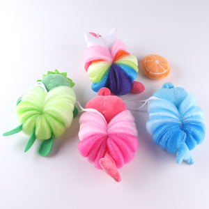 Trẻ em tắm bọt biển tăng kỳ lân cá mập xanh trẻ em tắm mướp cơ thể rửa phim hoạt hình tắm da chà mặt pouf - Product Image 3