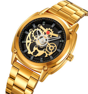 Reloj de cuarzo de lujo para hombre, diseño de esfera única, reloj resistente al agua con caja de aleación con correa de acero inoxidable y cristal - Product Image 3