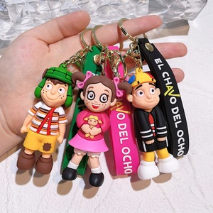 3D PVC Anime llavero Kawaii dibujos animados de goma <span class=keywords><strong>El</strong></span> <span class=keywords><strong>Chavo</strong></span> transfronterizo VIERNES NOCHE divertido juguete llavero bolsa colgante llavero - Product Image 5