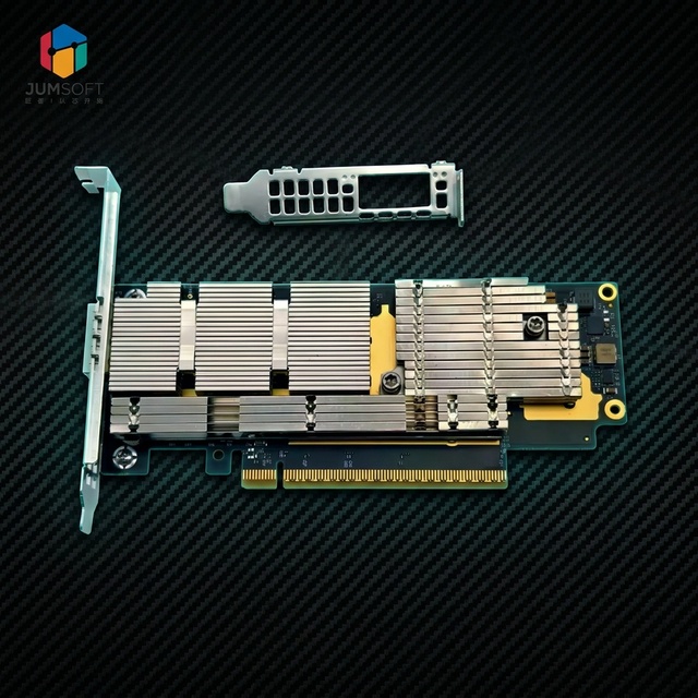 JumSoft 400Gb/s Single Port OSFP PCIe 5.0 X16 Wireless SmartNIC Low Latency Server Network Adapter InfiniBand Ethernet