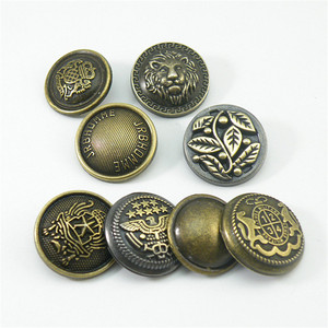 Boutons en alliage de zinc bronze pour vêtements d'extérieur féminins, costumes, manteaux, <span class=keywords><strong>coupe</strong></span>-<span class=keywords><strong>vent</strong></span>, boutons métalliques fantaisie en relief avec motif d'<span class=keywords><strong>aigle</strong></span> - Product Image 1