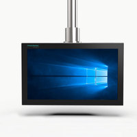 Pièces de système de bras de support Panelmate Panneau de commande monté sur bras Support PC ou moniteur Base murale verticale en acier inoxydable série 48
