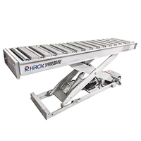 Hongrui Tragbarer Mini-Hydraulik-Elektro-Scherenhebebühnen-Hubtisch für Bau, Landwirtschaft, Industrie – Fußbedienung