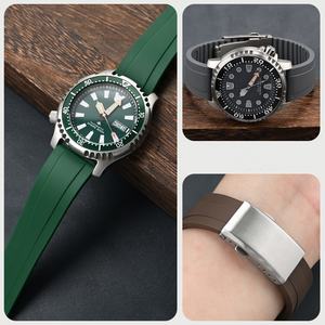 Correa de reloj de goma de silicona líquida de 22mm para Rolex <span class=keywords><strong>Submariner</strong></span>, correa de reloj de goma Universal cortable de 20mm y 22mm para Omega - Product Image 2