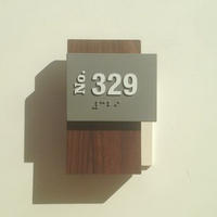 Plaque de porte personnalisée ADA en braille pour numéro de chambre d'hôtel