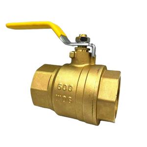 Vannes d'arrêt à bille en laiton pour gaz naturel, filetage femelle NPT 1/2 et 3/4 pouce, 600 psi - Product Image 1