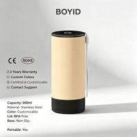 Lampe de table LED ABS à commande tactile avec batterie rechargeable, design nordique Boyid, pour chambre à coucher, salle à manger, bureau, veilleuse
