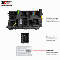Module de commande de carrosserie (BCM) OE EG9T 15604 pour Ford, boîtier de fusibles d'origine d'occasion, unité de commande du calculateur de carrosserie