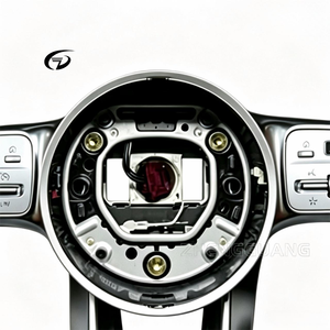 Volant en fibre de carbone LED niveau 45 adapté aux Mercedes C217 W221 W222 S63 C63 GLA45 C43 SLC <span class=keywords><strong>43</strong></span> R172 <span class=keywords><strong>AMG</strong></span> W205 CLA <span class=keywords><strong>GLA</strong></span> - Product Image 5