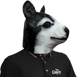 Máscara de Perro <span class=keywords><strong>Husky</strong></span>, Cubierta de Cabeza de Animal de Látex, Personalizable para Halloween, Cosplay, Fiesta de Disfraces, Accesorios Divertidos para Disfraces - Product Image 4