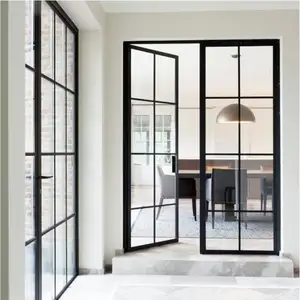 Chinese Top Brand Branco arco alumínio porta principal design com vidro