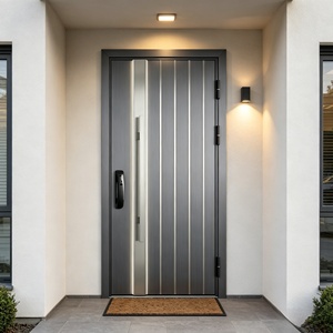 Portes de sécurité extérieures antivol en acier inoxydable de style moderne pour usage résidentiel et commercial - Product Image 3