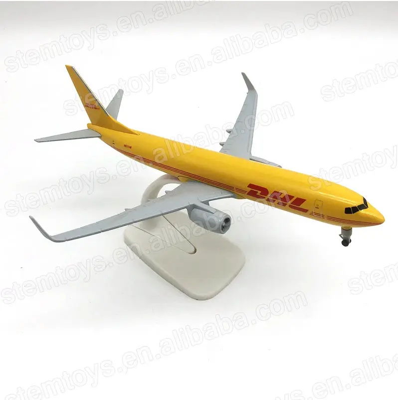 20CM B737-800 uçak modelleri 1:200 diecast DHL havayolu sıcak satış uçak model oyuncaklar toplama tatil hediye için özelleştirilebilir
