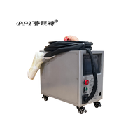 Machine de soudage, de découpe et de nettoyage au laser intégré à fibre optique portable à refroidissement par air PA-1500 pour le métal