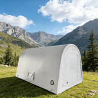 Tente de camping familiale gonflable d'extérieur en Drop Stitch, robuste, type cabane, pour le camping