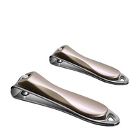 Coupe-ongles pour doigts et orteils, grandes et petites tailles, manucure adulte, utilisation portable à domicile, acier au carbone, bouche plate, acier dur